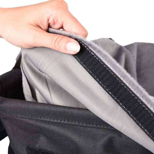 FLAMINGO Bilsete til hund Ula grå 41x36x25 cm