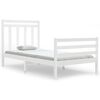 vidaXL Sengeramme hvit heltre 100x200 cm