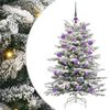 vidaXL Kunstig sammensatt juletre Hvit 120 cm PE og PVC