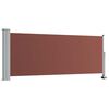 vidaXL Uttrekkbar sidemarkise 100x300 cm brun