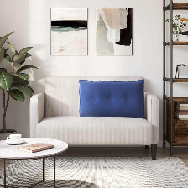 vidaXL Bakputen Politi bl&aring; 80 x 50 cm Corduroy stoff