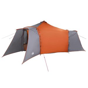 vidaXL Tipi telt med tak Gr&aring; og Oransje 492 x 492 x 275 cm stoff