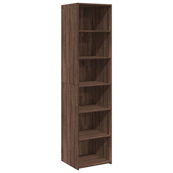 vidaXL Highboard brun eik 45x41x185 cm konstruert tre
