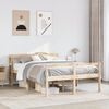 vidaXL Seniorseng med hodegavl 140x190 cm heltre furu