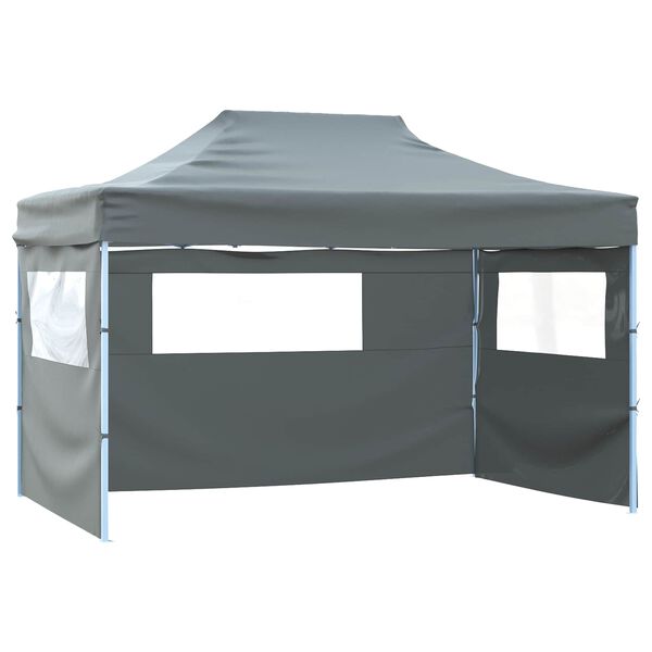 vidaXL Partytelt Antrasitt 280 x 410 x 315 cm Oxford Stoff