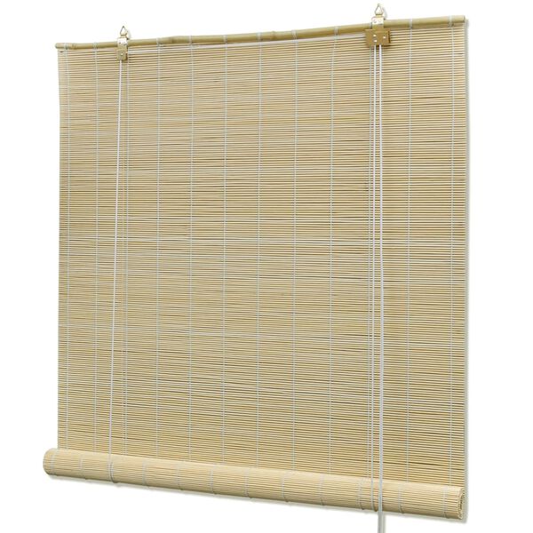 vidaXL Rullegardin bambus 140x220 cm naturell