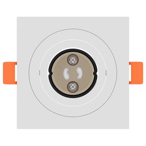 vidaXL Spotlights med søkelys 6 pcs Hvit 9 x 9 x cm Aluminium