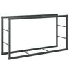 vidaXL Vedstativ svart 110x30x61 cm st&aring;l