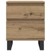 vidaXL Nattbord 2 stk artisan eik 40x35x50 cm konstruert tre