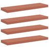 vidaXL Vegghylle Veggmontert 4 pcs R&oslash;d 80 x 23,5 x 4 cm Konstruert tre