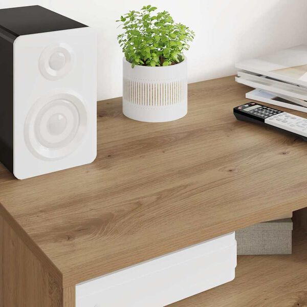 vidaXL TV-skap med skuff Artisan Eik 100 x 48 x 43 cm Konstruert tre