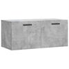 vidaXL Veggskap betonggr&aring; 80x36,5x35 cm konstruert tre