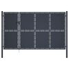 vidaXL Hageport st&aring;l 350x200 cm antrasitt