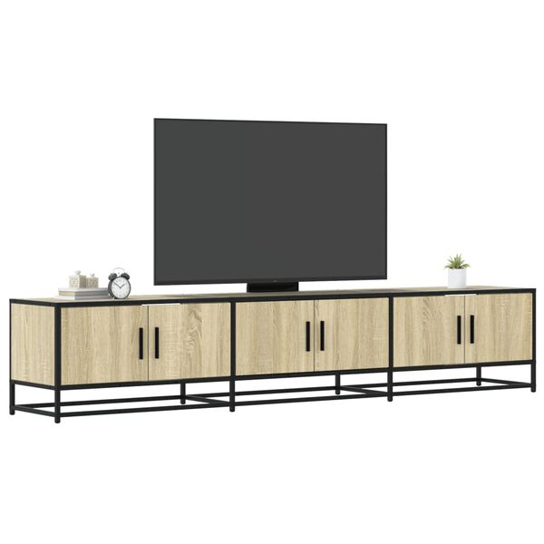 vidaXL TV-benk sonoma eik 210x35x41 cm konstruert tre