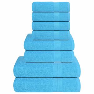 vidaXL 8-delers h&aring;ndklesett FROGN turkis 360 gsm