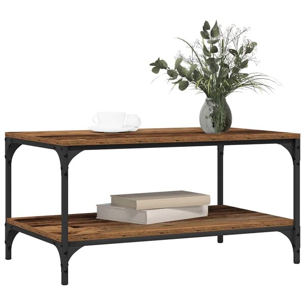 vidaXL Kaffebord Gamle tre 80 x 50 x 40 cm Konstruert tre