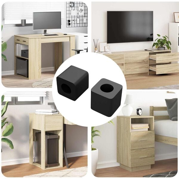 vidaXL Skuffholder 2 pcs Svart 15 x 15 x 15mm PP Copolymer