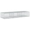 vidaXL Gabionkurv med deksel 300x100x50 cm galvanisert jern