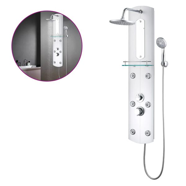 vidaXL Dusjpanel 25x43x120 cm sølv