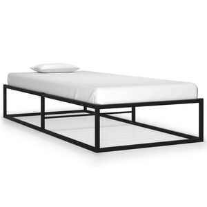 vidaXL Sengeramme svart metall 90x200 cm