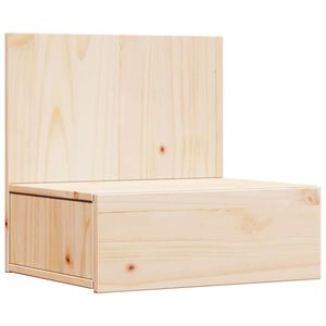 vidaXL Nattbord med skuff Brun 42 x 32,5 x 40 cm Heltre furu