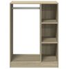 vidaXL Garderobe sonoma eik 77x48x102 cm konstruert tre