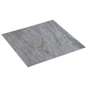 vidaXL Gulvplanker Lysegr&aring; 5,11 m&sup2; 55 stk. PVC