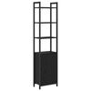 vidaXL Bokskap 6 niv&aring;er 40 x 24 x 161 cm Konstruert tre Svart Eik
