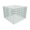 vidaXL Kompostkasse med kvadratisk netting 100 x 100 x 70 cm