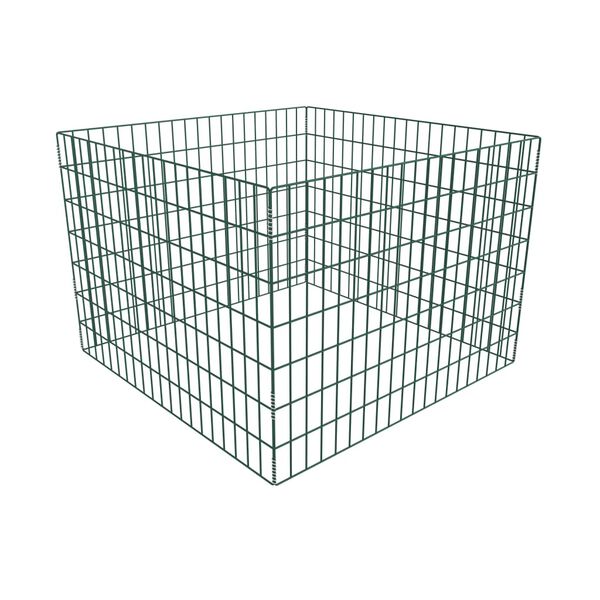 vidaXL Kompostkasse med kvadratisk netting 100 x 100 x 70 cm