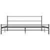 vidaXL Sengeramme grå metall 200x200 cm