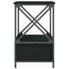 vidaXL Nattbord svart 50x41x65 cm konstruert tre