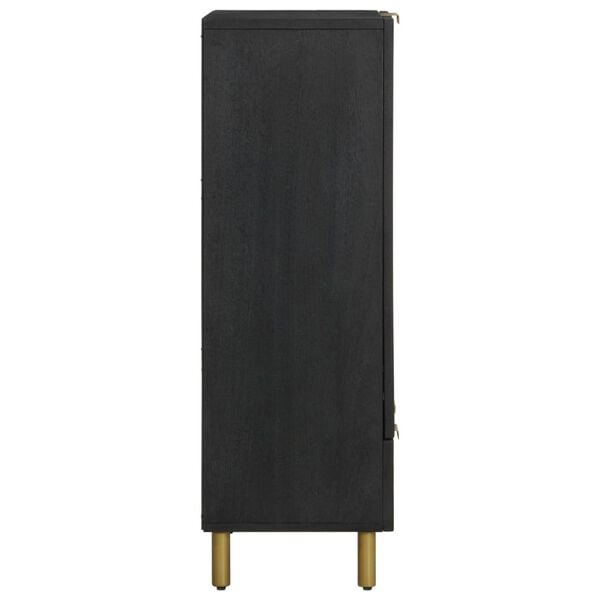 vidaXL Highboard svart 60x33x100 cm konstruert tre