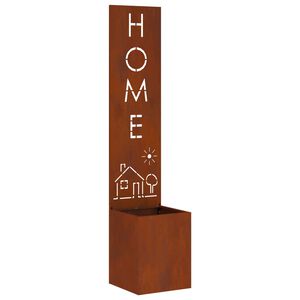 vidaXL Hageprivat skjerm Fretwork Rusten 32 x 32 x 150 cm Cortenst&aring;l