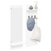 vidaXL Vegghengt kleshenger Hvit 70 x 10 x 90 cm Konstruert tre