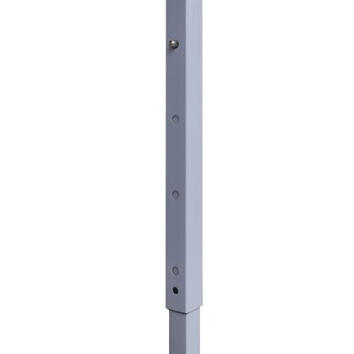 vidaXL Sammenleggbart festtelt 2 sidevegger 2x2m stål hvit
