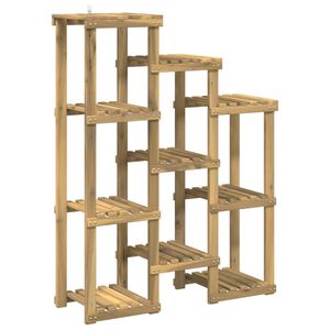 vidaXL Planteholder Hvit 85 x 30 x 114,5 cm Solid akasietre
