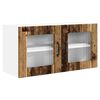 vidaXL Vegghylle PORTO Gammelt tre 80 x 31 x 40 cm Konstruert tre