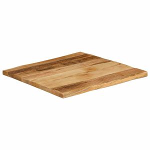 vidaXL Bordplate naturlig kant 40x40x2,5 cm grovt heltre mangotre