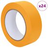 vidaXL Maler Maskeringstape 24 pcs Gul 38mm x 50m Papir