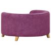 vidaXL Hundesofa burgunder 69x69x36 cm plysj