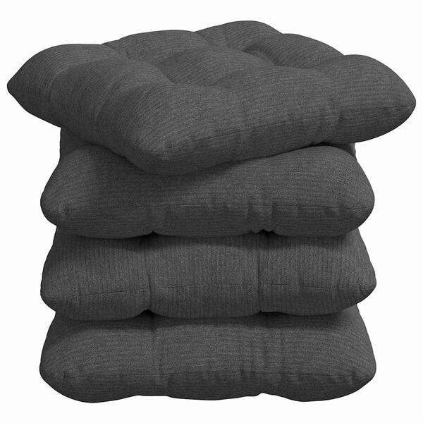 vidaXL Seteputer 4 pcs Mørkegrå 45 x 45 cm Corduroy stoff