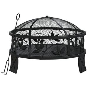 vidaXL B&aring;lfat med ildrake 50 cm XXL st&aring;l