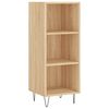 vidaXL Highboard sonoma eik 34,5x34x180 cm konstruert tre