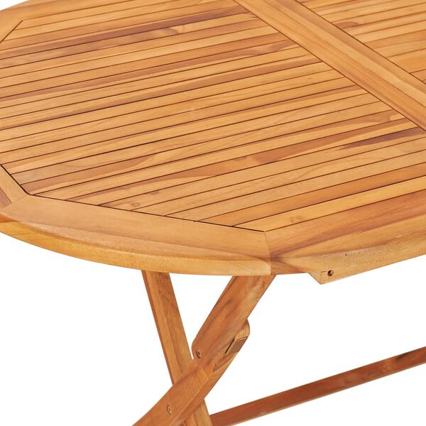 vidaXL Sammenleggbart hagebord 160x80x75 cm heltre teak
