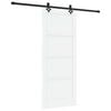 vidaXL Skyved&oslash;r ORKDAL 83 x 202 cm Heltre furu Hvit
