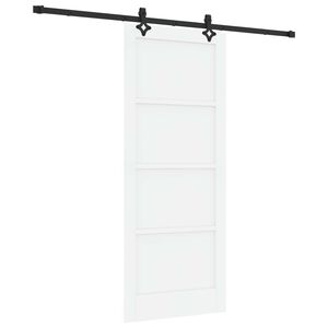 vidaXL Skyved&oslash;r ORKDAL 83 x 202 cm Heltre furu Hvit
