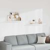 vidaXL Flytende vegghyller 2 stk hvit 90x23,5x3,8 cm MDF