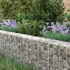 vidaXL Gabion høybed galvanisert stål 600x100x20 cm