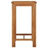 vidaXL Utendørs barbord 60x60x105 cm heltre akasie